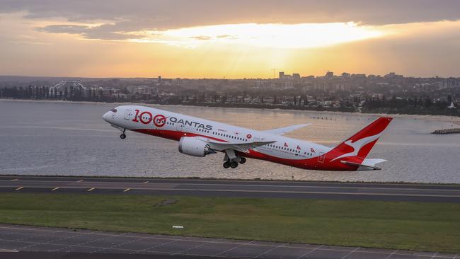 The closest Qantas passengers can get to international travel is on a 787-9 flying between the east and west coasts of Australia. Picture: Getty Images