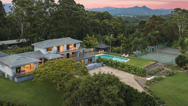 Wayne Cooper and Sarah Marsh's home in Myocum, near Byron Bay.