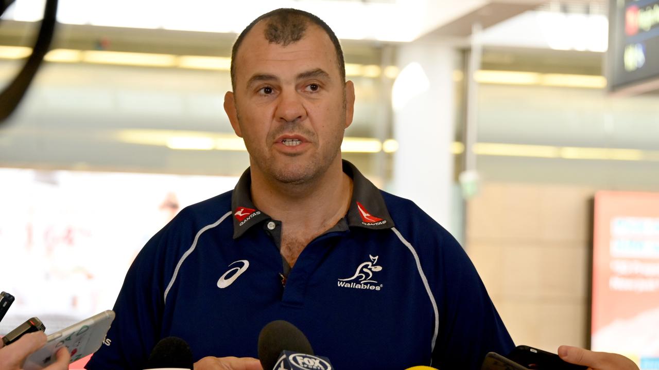 Wallabies coach Michael Cheika said the abuse and threats he received from Israel Folau supporters were “crazy”. Picture: AFP