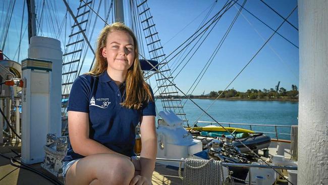 SETTING SAIL: Sidney Stuart, 16, from Gladstone, will be boarding the STS  Young Endeavour as it voyages south to Brisbane. Picture: Matt Taylor GLA230918SAIL