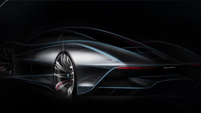 McLaren’s sketch of the BP23 Hyper-GT