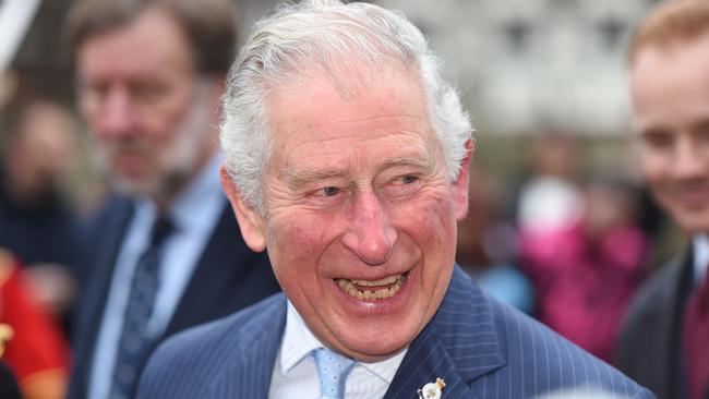 Keep your distance ... a now well-again Prince Charles. Picture: AFP