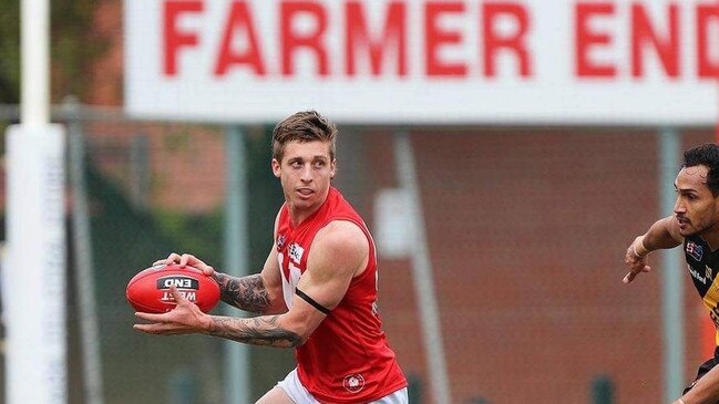 Pat Davies in action for North Adelaide in the SANFL. Picture: Kalangadoo Football Club