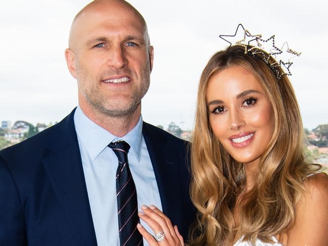 Chris and Rebecca Judd at the 2022 Cox Plate at Moonee Valley. Picture: Supplied