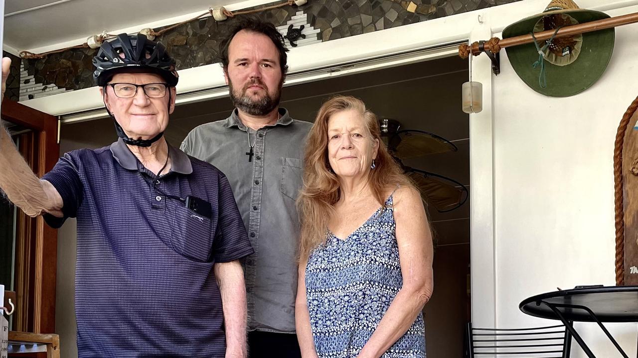 Vic Springall, Aaron Schjelde and Viv Kealley are residents at Maroochy River Resort, Diddillibah.