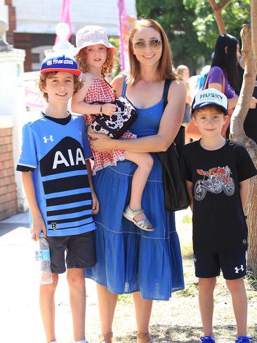 From left Thomas, Claudia, Amanda and Alex Mather at The Spot Festival