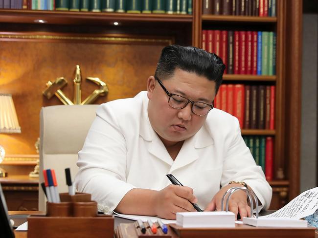 North Korean leader Kim Jong-un. A new book claims the US was closer to war with North Korea than the White House let on. Picture: AFP