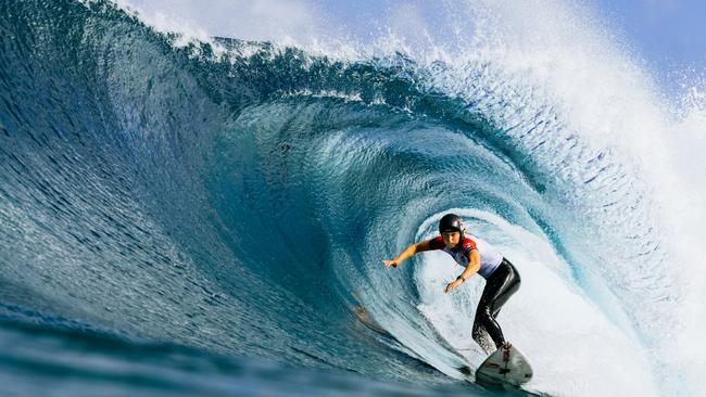 Australia’s Molly Picklum at the Billabong Pro Pipeline in Oahu, Hawaii, in February. Picture: Brent Bielmann/World Surf League