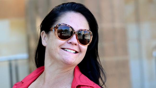 Cathy Jayne Hogben at the Adelaide Magistrates Court after a warrant was issued last time for her to attend. She has been facing welfare fraud charges.        Picture Greg Higgs        16/12/2016