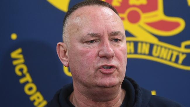 United Firefighters Union boss Peter Marshall has accused Daniel Andrews of being the mastermind behind the push to expel him from the Socialist Left faction. Picture: Julian Smith