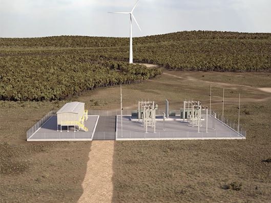 A rendering of what the McIntyre Wind Farm will look like, 50km west of Warwick