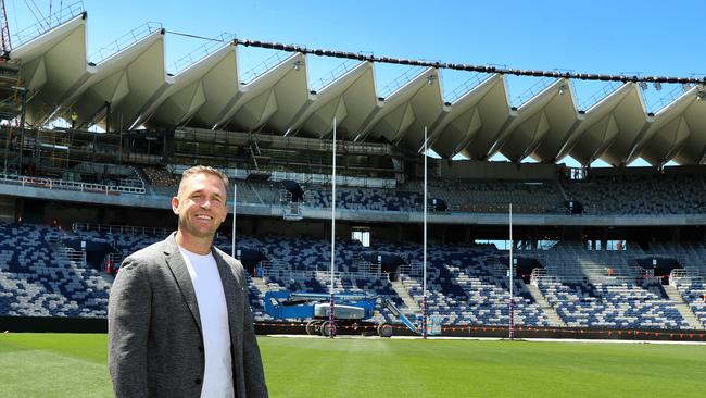 The redeveloped Northern Stand at Kardinia Park will be renamed after Geelong great Joel Selwood. Picture: Alison Wynd