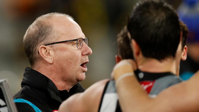 Ken Hinkley’s Port Adelaide side won’t be playing finals this year. Picture: Getty Images