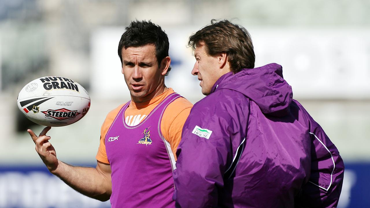 Matthew Johns used to work with the Storm’s playmakers. Picture: Colleen Petch