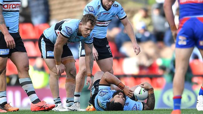 Teammates feared the worst for Siosifa Talakai. Picture: NRL Photos