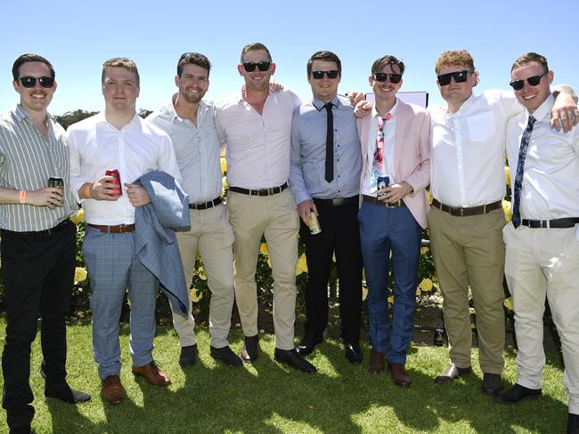 Apiam Bendigo Cup was held at Bendigo Racecourse, Bendigo, Victoria, on Wednesday, October 30th, 2024. Pictured enjoying the horse racing carnival are Marong Cricket Club. Picture: Andrew Batsch