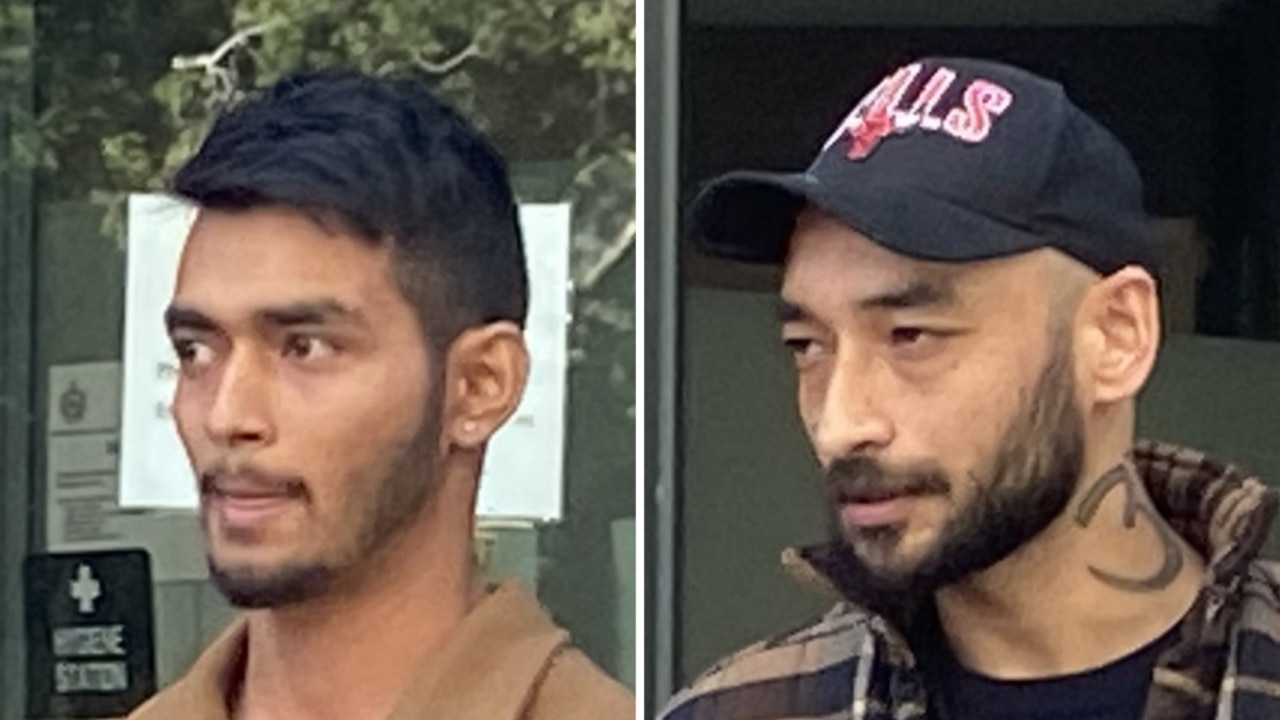 Aayush Dallakoti (left), 24, and Bhuwan Maskey, 37, were sentenced for assaulting their friends when they appeared in Sutherland Local Court on Thursday. Picture: Ashleigh Tullis