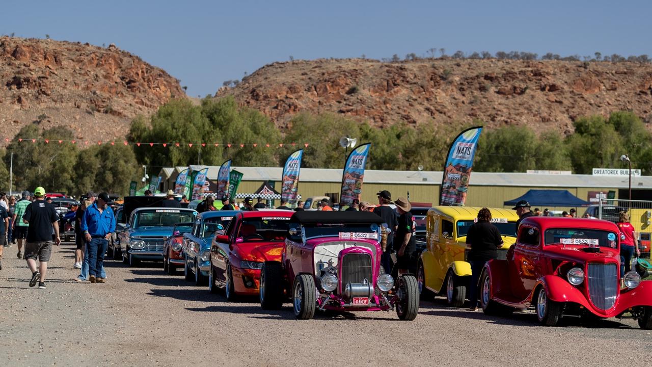 Cars on show at the Red CentreNATS. Picture: NT Major Events