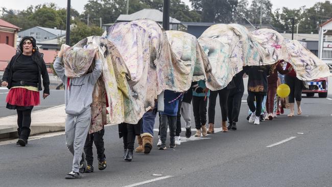 NAIDOC Week march in Toowoomba. Monday, July 4, 2022. Picture: Nev Madsen.