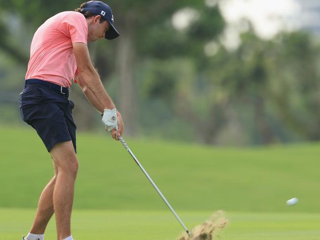 Elvis Smylie says he’s better prepared for his second title at a golf major this week. Picture: Lintao Zhang/Getty Images
