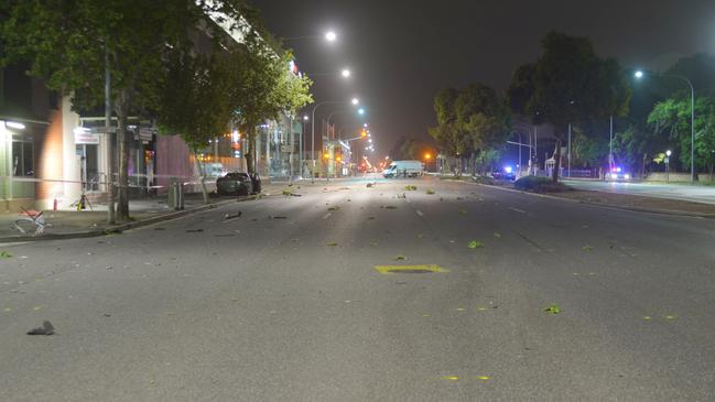 Widespread debris in the aftermath of the crash. Picture: SA Police