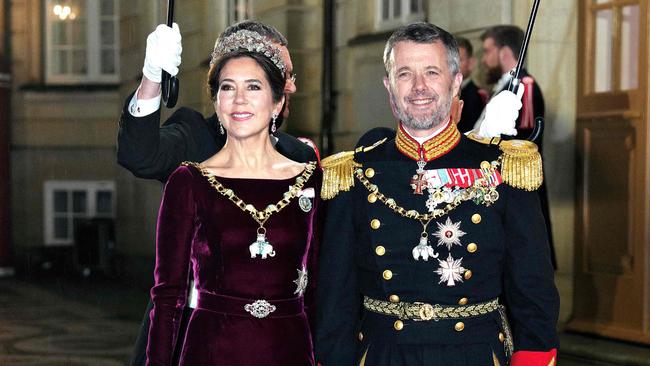 Denmark's future king and queen, Crown Prince Frederik and Crown Princess Mary put on a united front in their first appearance after the abdication announcement. Picture: Keld Navntoft / Ritzau Scanpix / AFP