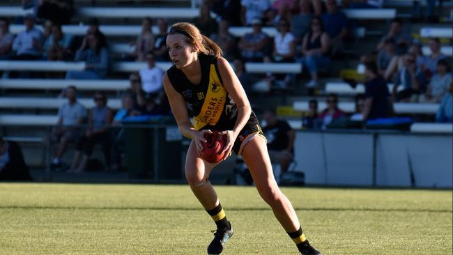 Glenelg SANFLW utility Lucy Bellinger will be part of Brisbane’s 2020 AFLW team after the Lions selected her at last month’s draft. Picture: Gordon Anderson