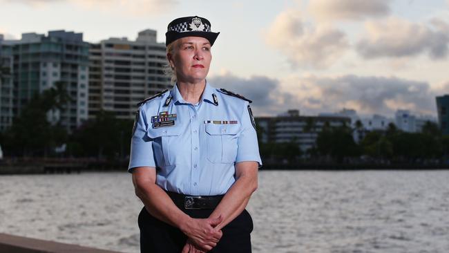 Commissioner Katarina Carroll said the vaccine mandate was part of police planning for a worst-case scenario when restrictions ease. Picture: Brendan Radke