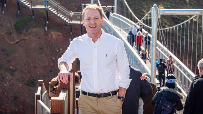 Mr Speirs at the opening of Hallett Cove coastal trail on August 3, 2024. Picture: Facebook