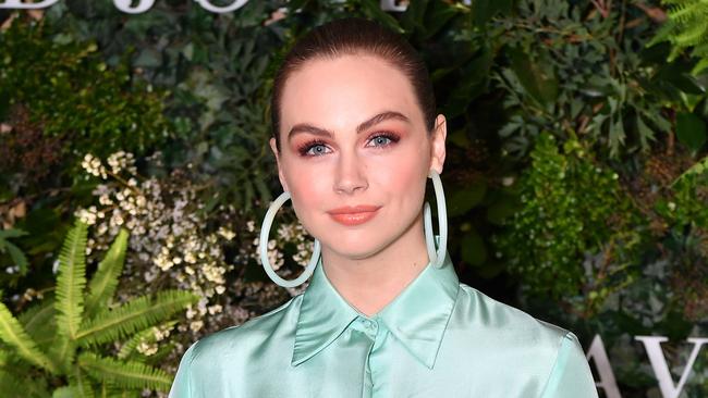 Television personality and model Ksenija Lukich arrives at the David Jones Spring Summer 2018 Collections Launch, in Sydney, Wednesday, August 8, 2018. (AAP Image/Joel Carrett) NO ARCHIVING