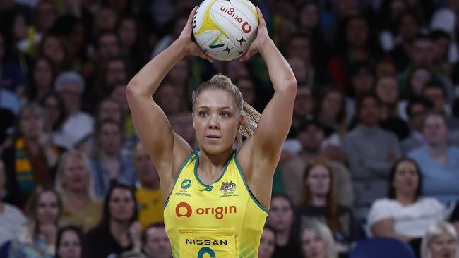 Kate Moloney, in action here at the Constellation Cup, has been named as a World Cup reserve. Photo: Getty Images