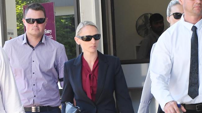 Policewoman Deanna Mason leaves Darwin Local Court