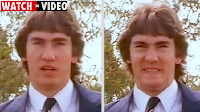 17-year-old Eddie McGuire on CH10 news