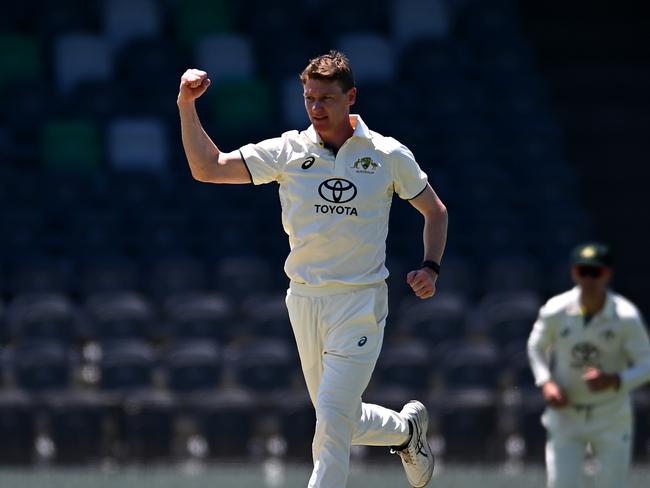 Brendan Doggett ripped through India A’s middle order in Mackay. Picture: Getty