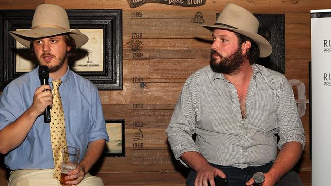 Betoota Advocate editor Clancy Overell, right. Picture: Supplied
