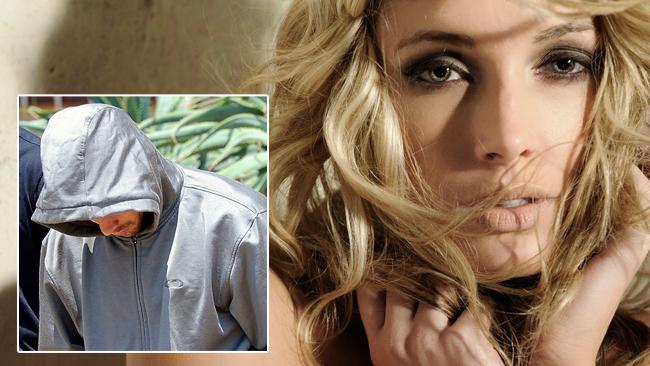 18/11/2011 WIRE: This is an undated portfolio photo supplied by Ice Model Management in Johannesburg of Reeva Steenkamp,  during a photo shoot. Paralympic superstar Oscar Pistorius was charged Thursday, Feb. 14, 2013, with the murder of his girlfriend who was shot inside his home in South Africa, a stunning development in the life of a national hero known as the Blade Runner for his high-tech artificial legs.  Reeva Steenkamp, a model who spoke out on Twitter against rape and abuse of women, was shot four times in the predawn hours in the home, in a gated community in the capital, Pretoria, police said.  (AP Photo/Ice Model Management) FOR EDITORIAL USE ONLY Pic. Ap Inset: 14/02/2013 WIRE: Olympic athlete Oscar Pistorius leaves the Boschkop police station, east of Pretoria, South Africa, Thursday, Feb. 14, 2013 en route to appear in court charged with murder.  Olympic athlete Oscar Pistorius was taken into custody and was expected to appear in court Thursday, after a 30-year-old woman who was believed to be his girlfriend was shot dead at his home in South Africa's capital, Pretoria. (AP Photo/Chris Collingridge) SOUTH AFRICA OUT Pic. Ap