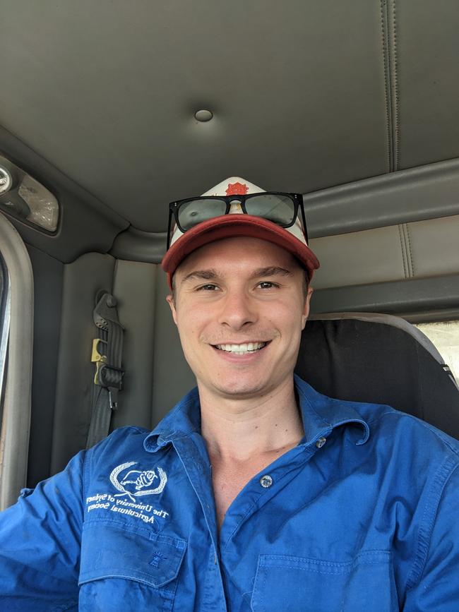 Sydney university student Tom McPherson is pursuing a career in agtech and finance. Picture: Supplied