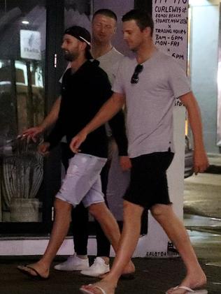 Australian Cricket team including Nathan Lyon (middle) celebrate their Ashes victory. Picture: Diimex