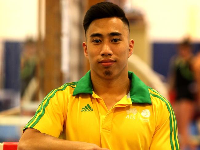 Australian gymnast Chris Remkes training at the Australian Institute of Sport, Canberra.Canberra-based SA gymnast Chris Remkes will compete in the gymnastics world championships in Canada.