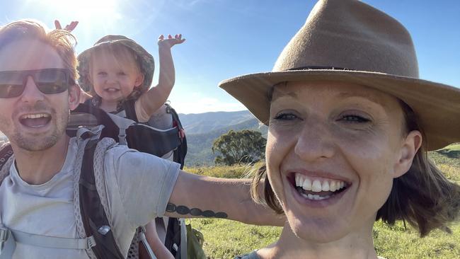 The cyclist had two hours earlier farewelled wife Emma and daughter Anika, 2, before he and the car collided.