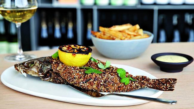 Whole dusky flathead, the “fish” in their fish and (exceptional) chips. Picture: Jane Dempster