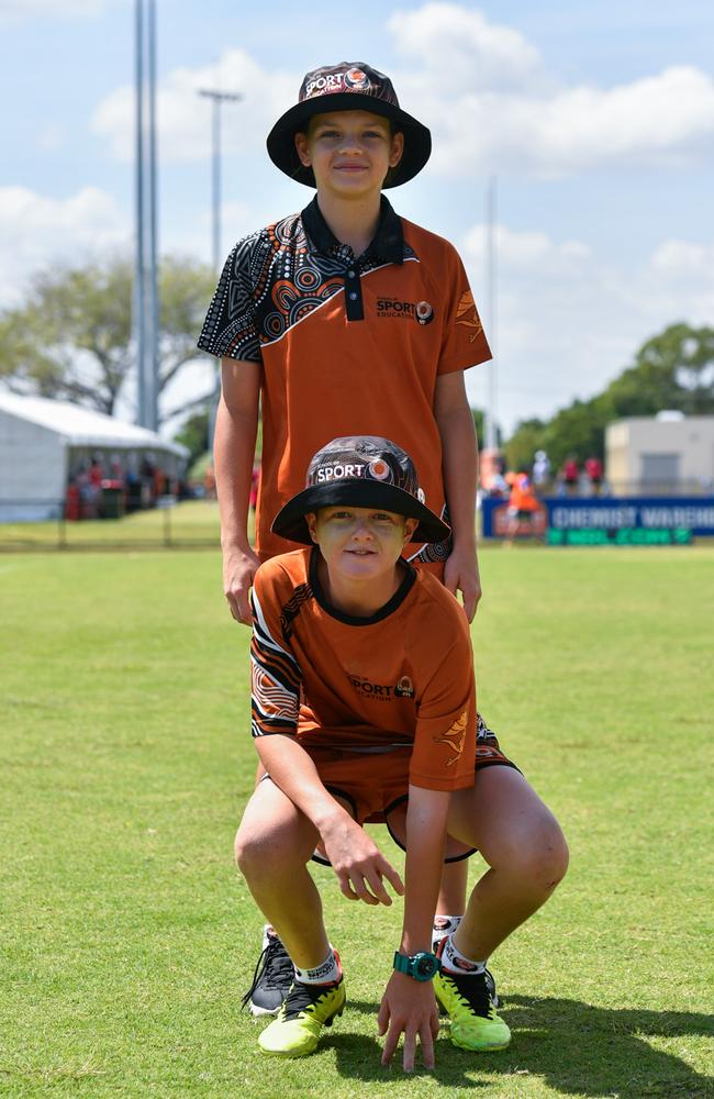 Lara Cooper and Lawson Fletcher at the 2023 National Combined Touch Championships in Darwin. Picture: Pema Tamang Pakhrin