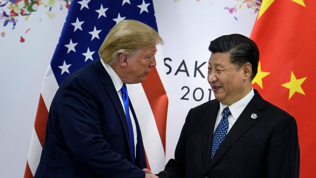 Donald Trump has accused Xi Jinping of reneging on trade promises. Picture: AFP.