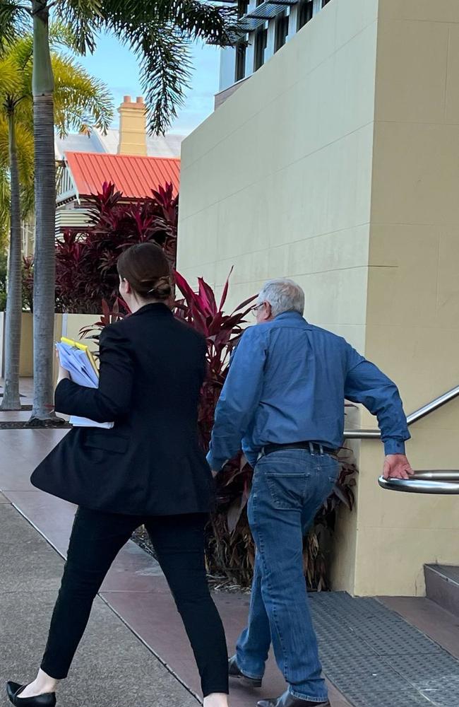 Jeffery Sturdy from Jefmar Roka Pty Ltd stepping out of court after being handed a $60,000 fine for a workplace incident. May 13, 2025