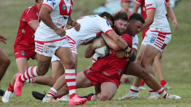 Former Sydney Roosters forward Ben Thomas has been a huge inclusion for Kincumber in 2024. Picture: Sue Graham