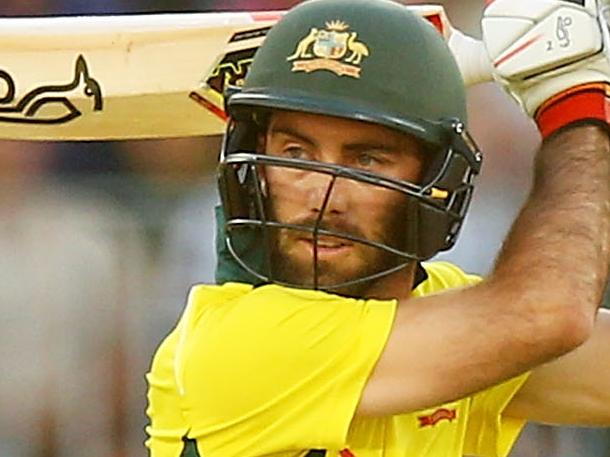 PERTH, AUSTRALIA - JANUARY 28:  Glenn Maxwell of Australia bats during game five of the One Day International match between Australia and England at Perth Stadium on January 28, 2018 in Perth, Australia.  (Photo by Mark Nolan/Getty Images)