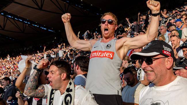 Collingwood and Brisbane members were given 17,000 tickets each for last year’s grand final, with the number to increase to 17,500 per club in 2024. Picture: Jason Edwards