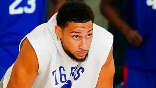 Supplied Editorial Ben Simmons at 76ers training