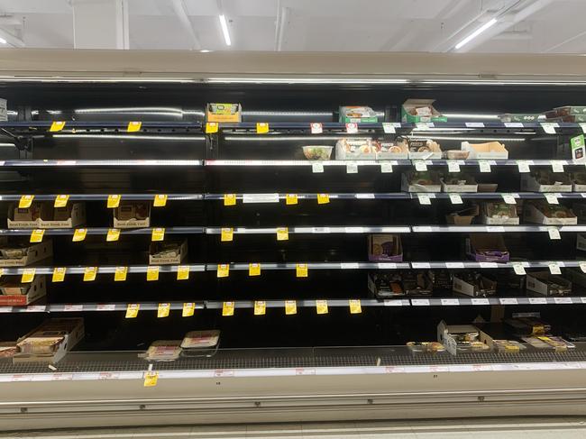 MELBOURNE, AUSTRALIA - NewsWire Photos - JANUARY 13 2022:  Supply chain issues due to COVID affecting stock levels at Supermarkets. Fresh pasta and sauces limited supplies. Empty shelves at supermarket due to covid-19. Picture: NCA NewsWire/Sarah Matray