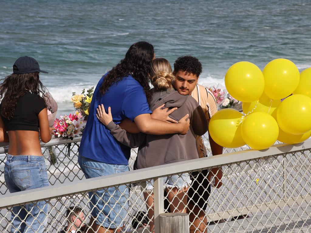 Friends and family gathered for a vigil for Charlize Zumba at Woorim. Picture NewsWire/David Clark